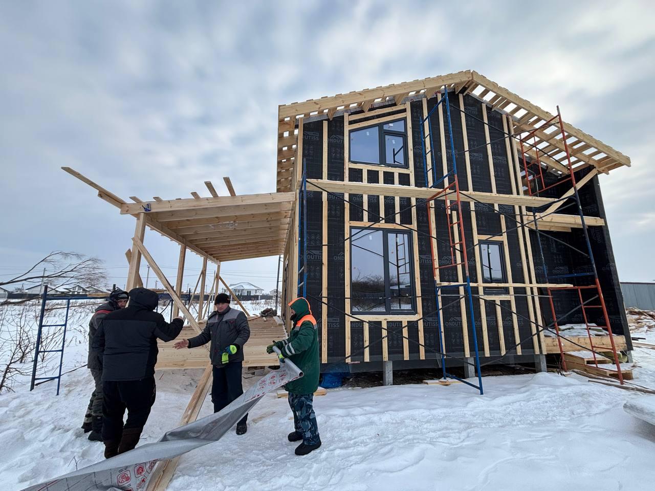 Монтаж каркаса